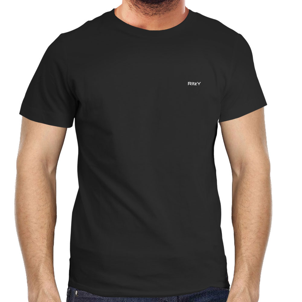 Men's Half Sleeve T-Shirt ( Plain Black 
