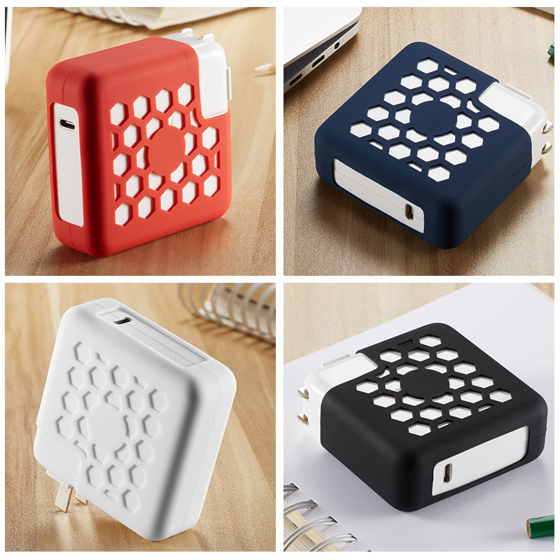 Charger Adapter Silicone case cover For 2021 macbook Pro 14 16 M1 Air 13 A2337 A2338 A2442 A2485 67W 96W 140W 60W 30W. 