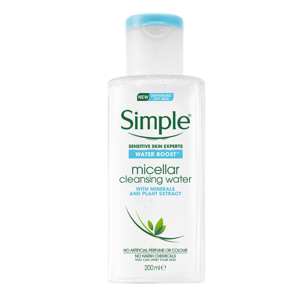 simple water boost micellar facial wash