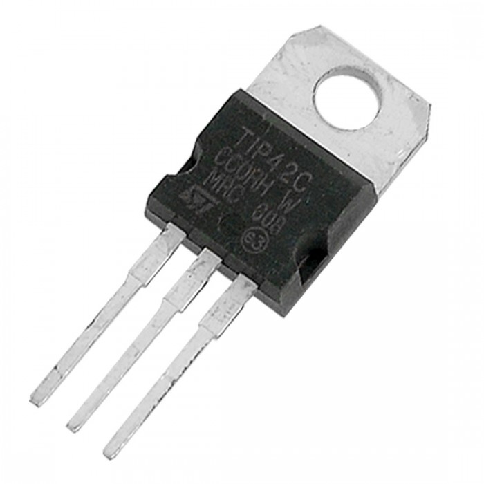 A Class TIP42C TIP42 TIP 42 Transistor PNP 100V 6A 65W 3MHz Darlington Power Transistor Epitaxial Silicon Transistor TO-220 Package Electrical Circuitry & Parts. 