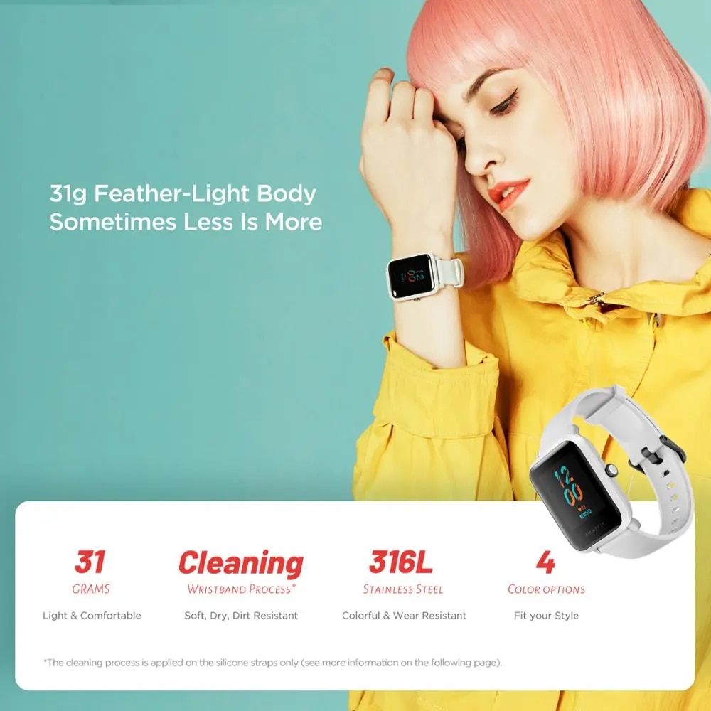 New Global Version Amazfit Bip S Smartwatch 5ATM waterproof built in GPS GLONASS Bluetooth Smart Watch For Ios Android Phone. 