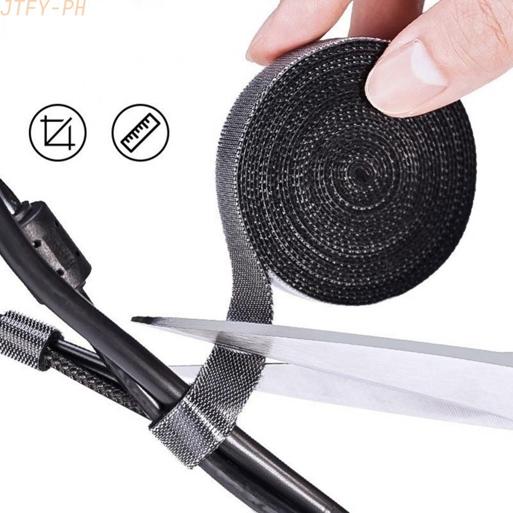 【JTFY Velcro Cable Attachment For Headphones Data Storage Batch Organizer Computer Management Collectionready stock. 