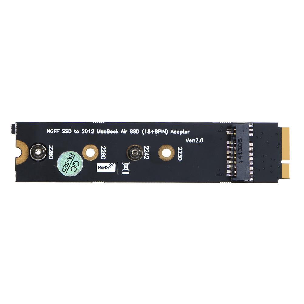 Vktech M.2 NGFF SSD to 18+8pin SSD Adapter Card for MacBook Air 2012 A1465 A1466. 