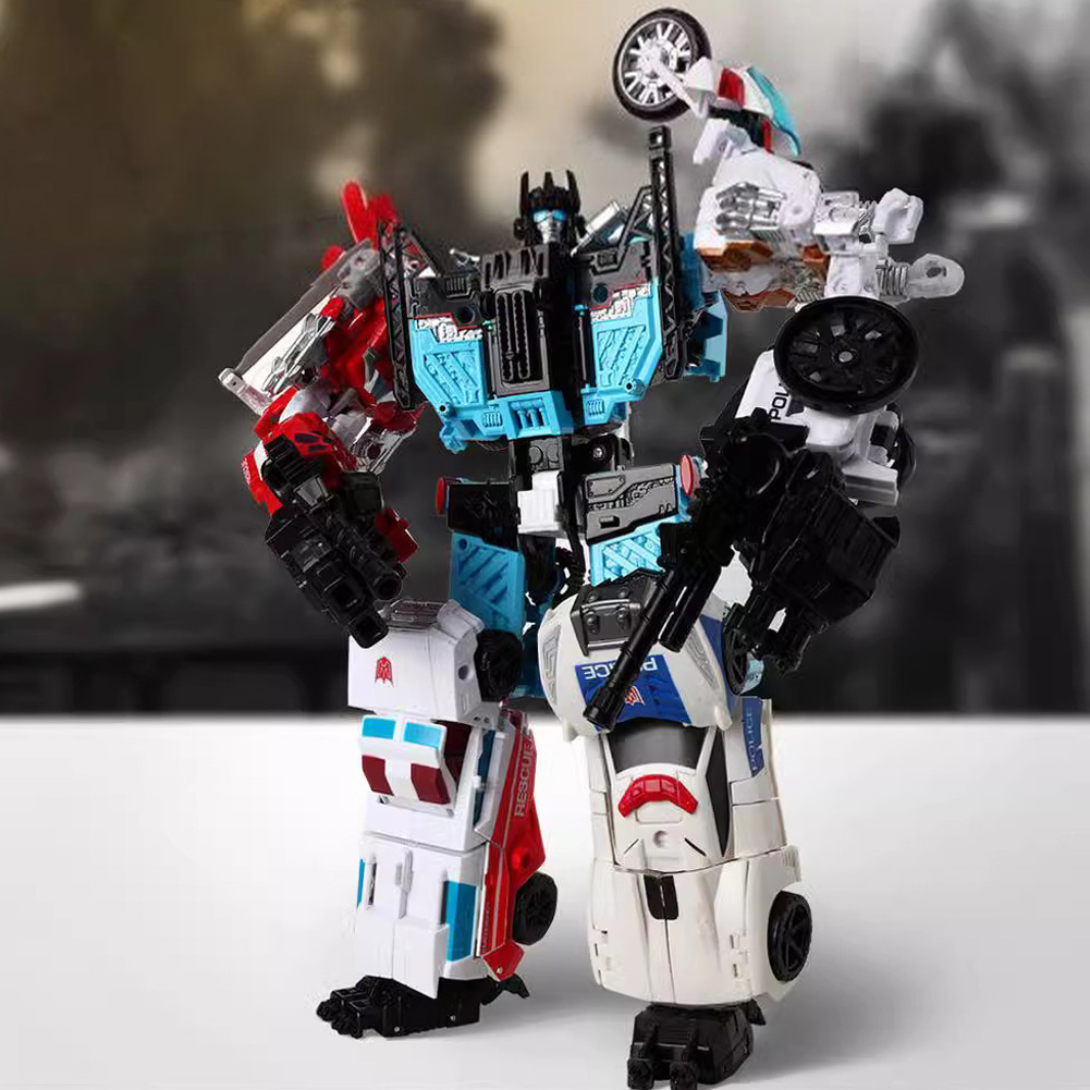 GC 5 In 1 Robots Car Transformation Toys Anime Action Figure KO G1 Robot Combination Robot Model For Kids. 