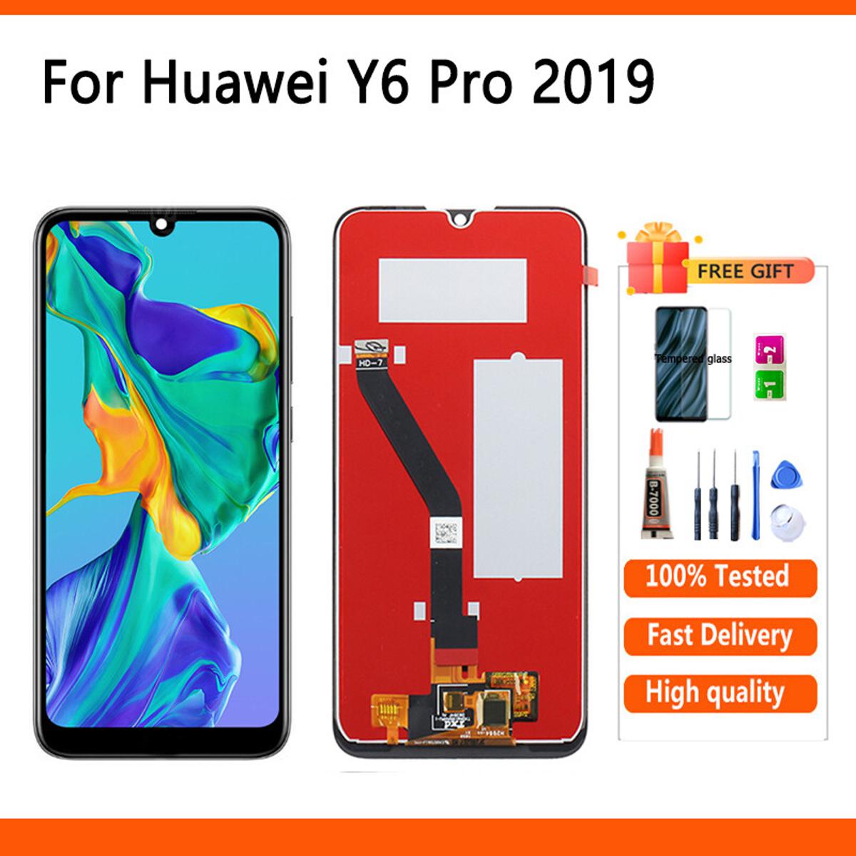 DISPLAY LCD TOUCH SCREEN Per HUAWEI Y6S JAT-L41 Y6 2019 SCHERMO NERO VETRO | UK - Foto 11