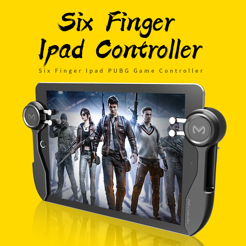 6 Fingers Tablet Gaming Gamepad Button Triggers Joystick For PUBG Mobile Game Controller For Ipad Tablet Gaming Handle. 