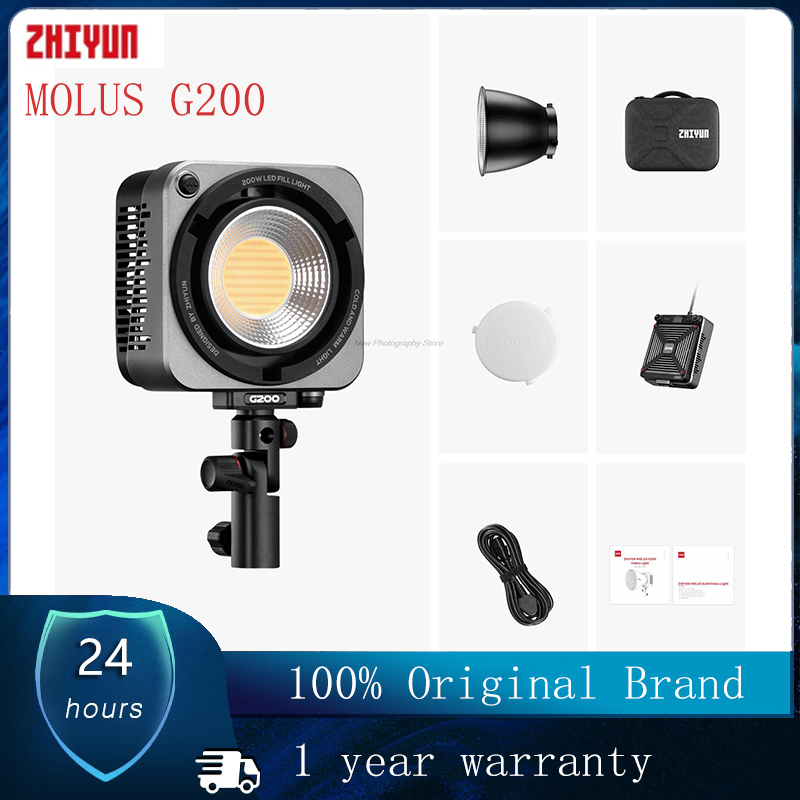 ZHIYUN MOLUS G200 300W LED Video Işığı 2700K-6500K Fotoğraf Işığı APP Kontrolü Stüdyo Fotoğraf Lambası Ultra Parlak Kamera Işığı