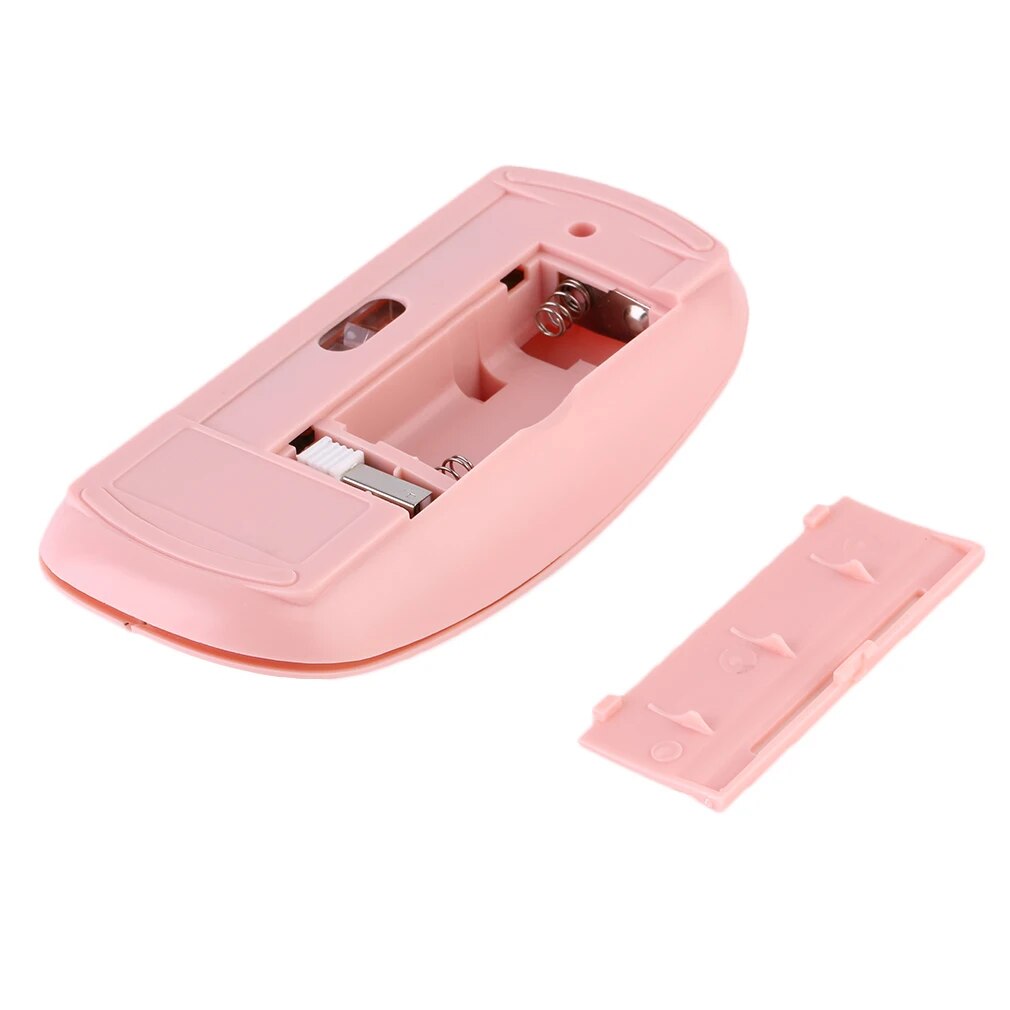 Pink Bluetooth-compatible 2.4GHz Wireless Mous USB Optical Rechargeable Mouse for Computer Laptop PC Macbook Gaming Mouse Gamer. 