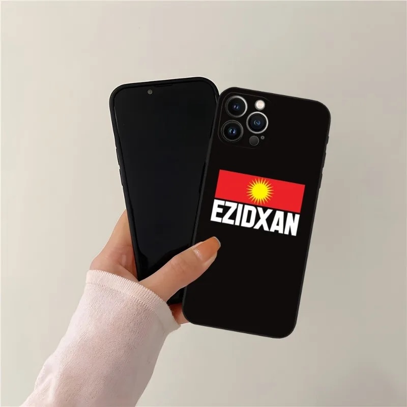Yazidi Ezidi Flag Phone Case For Iphone 13ProMax 11 14 12 Pro Max Mini Xr X Xs 7 8 6 6s Plus Funda Shell Cover Loser Lione. 