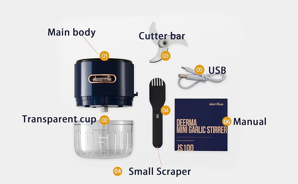  Xiaomi Deerma Pro Mini Electric Food Chopper Garlic Stirrer 7
