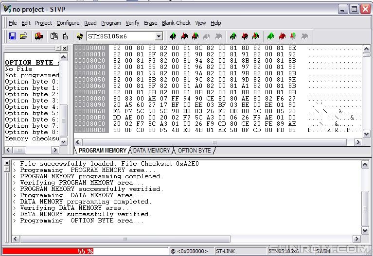 ST-Link V2 Debug and Programming of ARM STM8 STM32. 