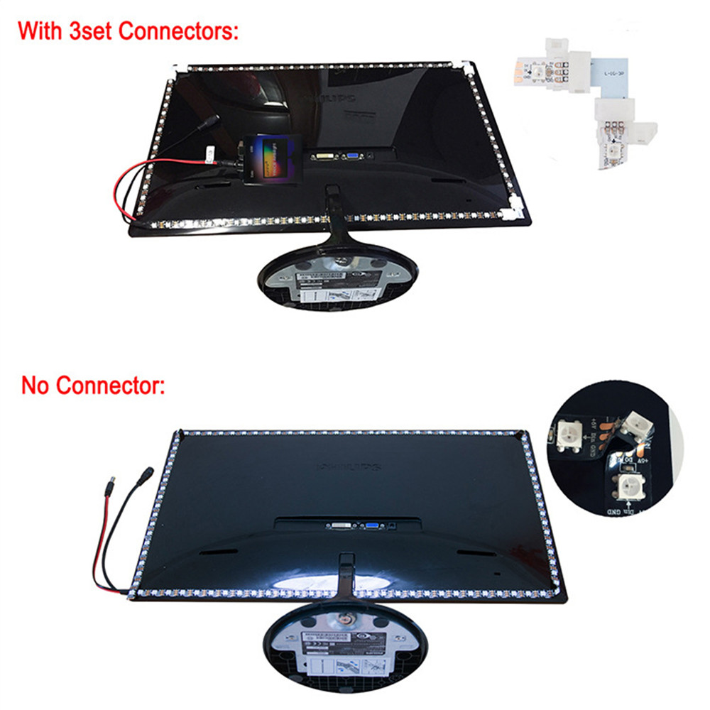 60 lights/meter TV USB TV background light with computer display decorative light LED Backlight Belt Computer Display Fantasy Decorative Light Simple Fidelity design. 