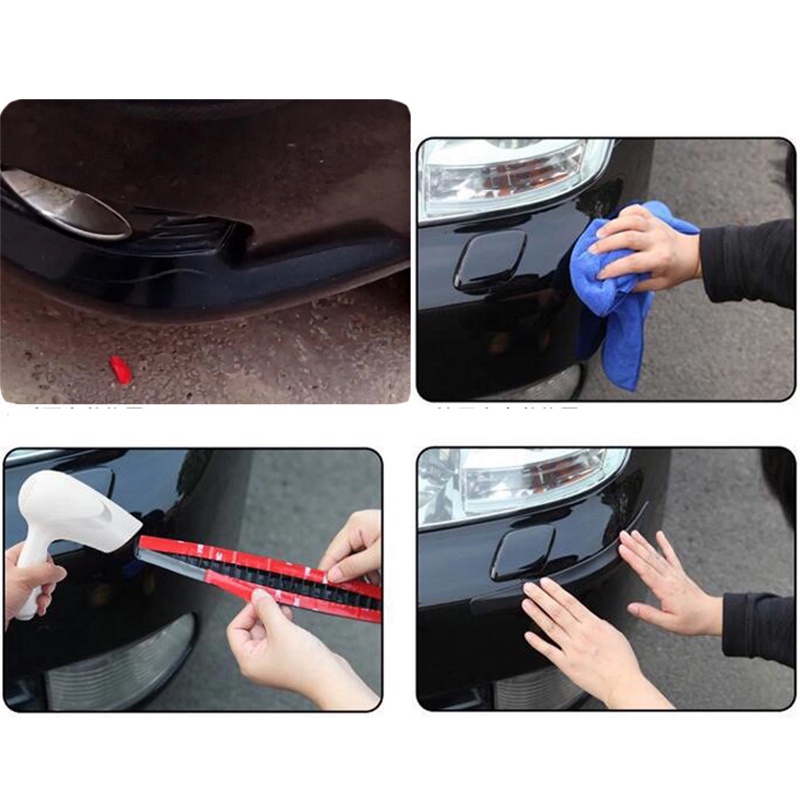 Car Bumper Guard Strip,2Pcs Anti Collision Car Bumper Guard Strip Car Sticker By Edge Guards Trim Molding Protection Strip Scratch Protector Car Crash Bar. 