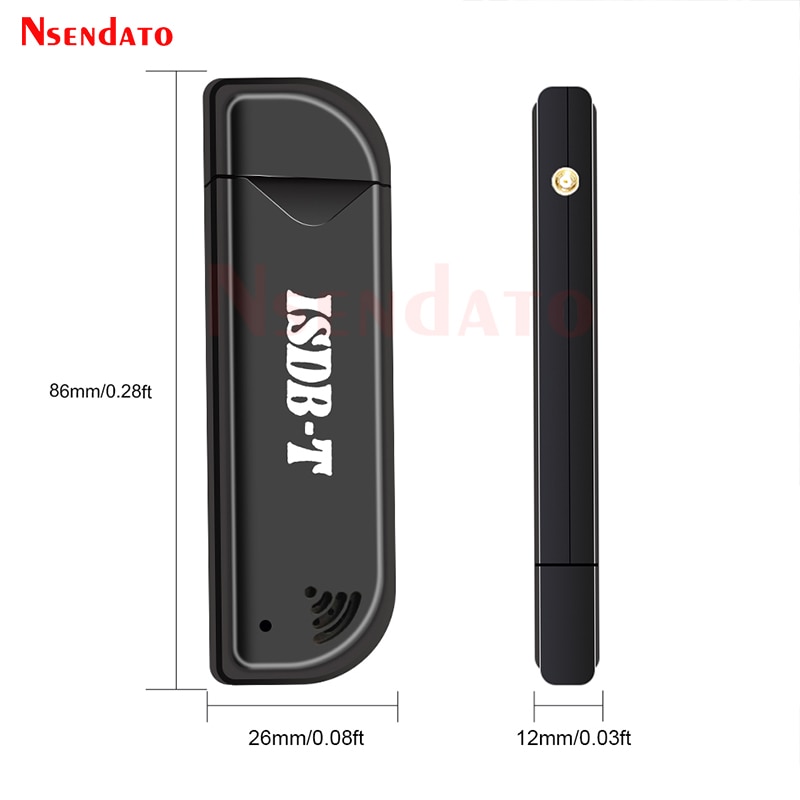 Mini Digital ISDB-T USB2.0 TV HDTV Tuner Stick Receiver Recorder With Remote Control Antenna for Brazil. 