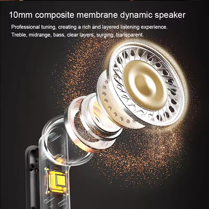 Timack® 895B TWS Wireless Earbuds Noise Canceling Waterproof Ear Buds in-Ear Stereo Headphones with LED Display Charging Case. 