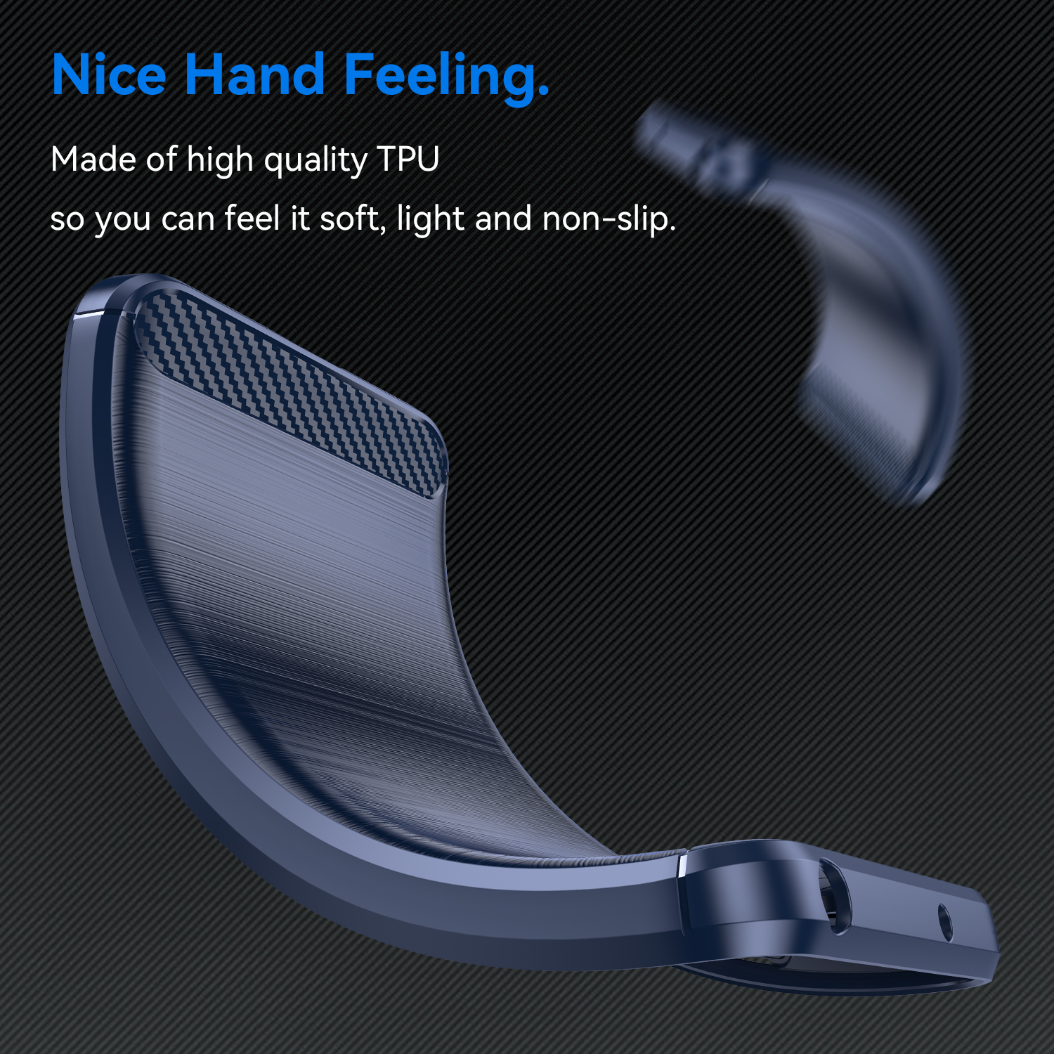Nokia C2 2nd Edition Carbon Fiber Hi Quality Premium Soft Mobile Back Cover for Nokia C2 2nd Edition. 