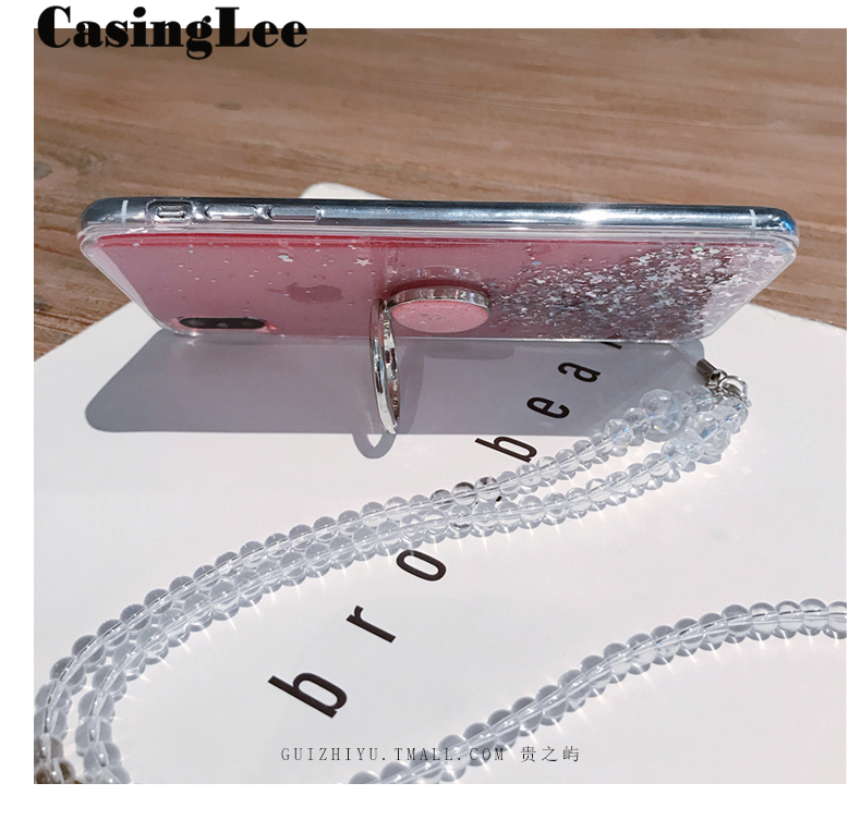 Casinglee for Redmi Note 9 Pro / Redmi Note 9 Pro Max case Shiny Ring Glitter Soft Transparent Holder Stand Back cover with String for Redmi Note9 Pro Max / Redmi Note9 Pro Phone cases cover Stars Moon Girls. 