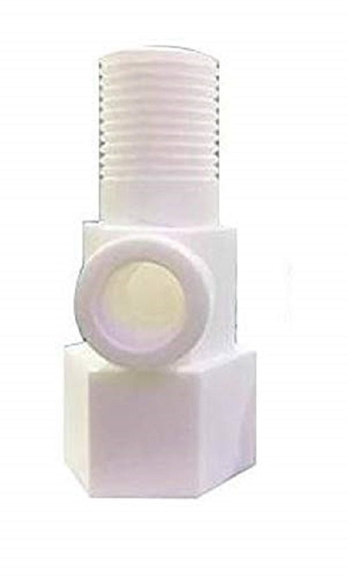 Plastic Inlet Coupling + Gate Valve/Connector Ro/Uv/Water Filter Purifier 1/4" Size (D.V.Set) , Rust Free , Long life , Use with All RO water purifiers with 1/4 inlet. 