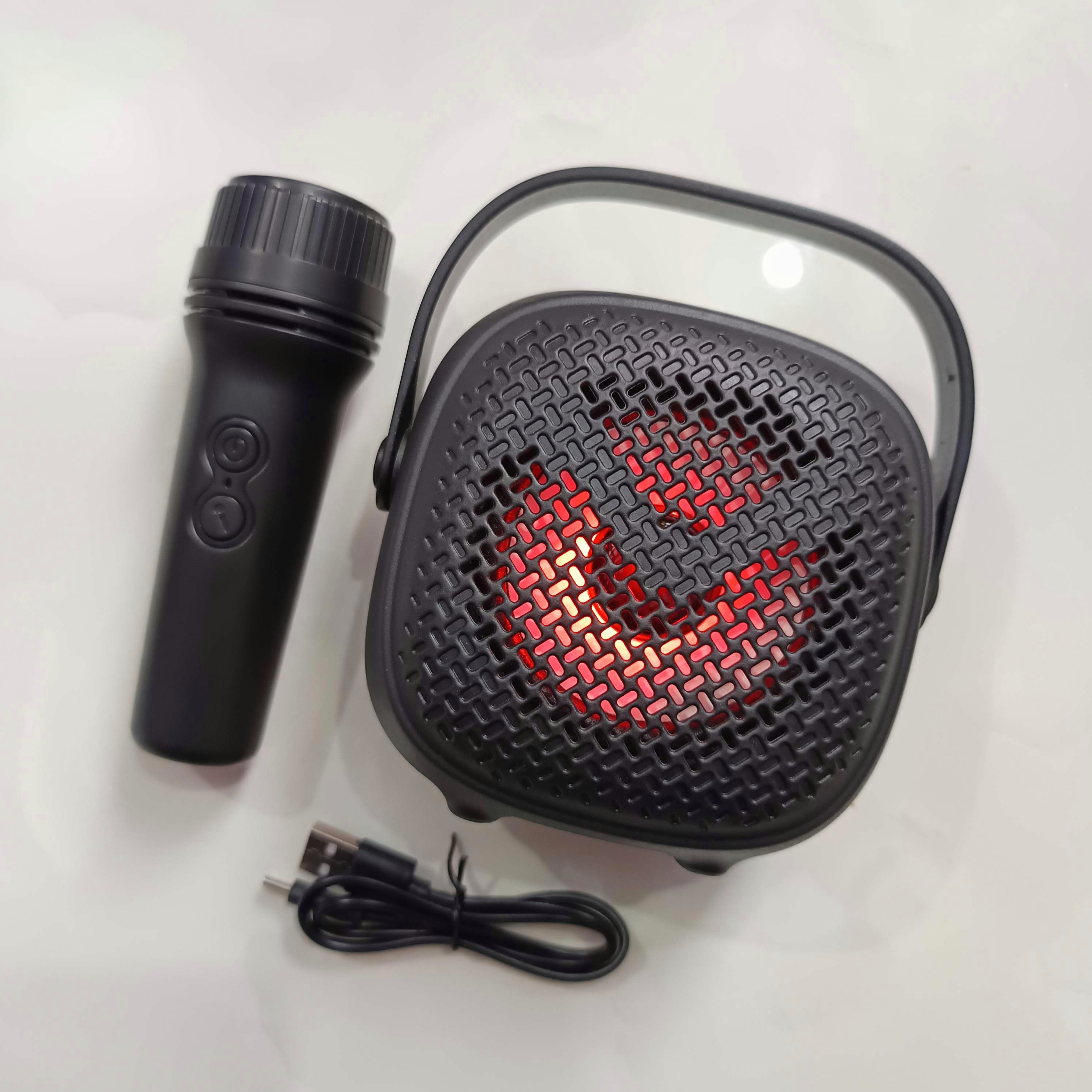GREATNICE GTS-1941 Bluetooth, USB, SD Card & FM Radio Supported RGB Lighting Wireless Speaker With Microphone. 