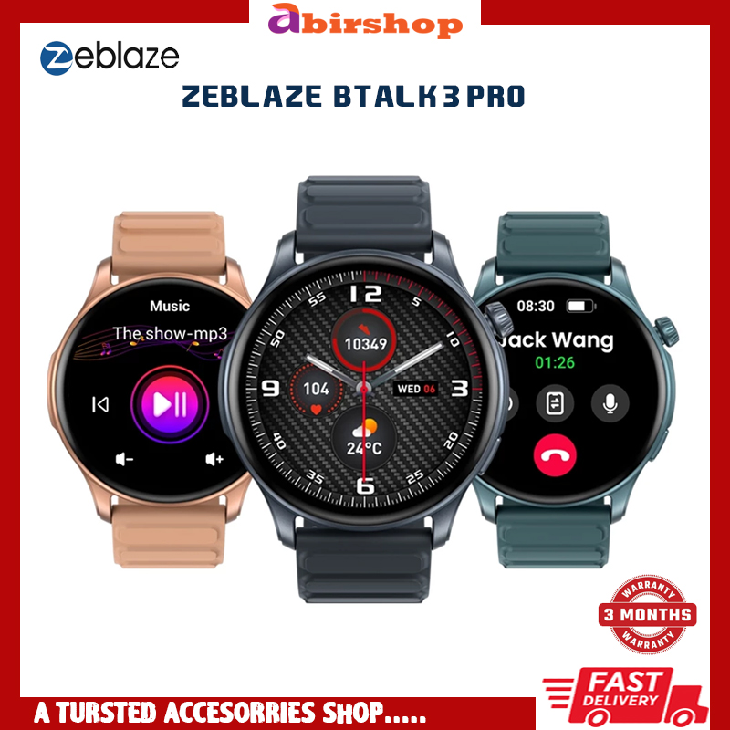 Zeblaze Btalk 3 Pro Smart Watch Amoled Display Blueeoth Calling Smartwatch