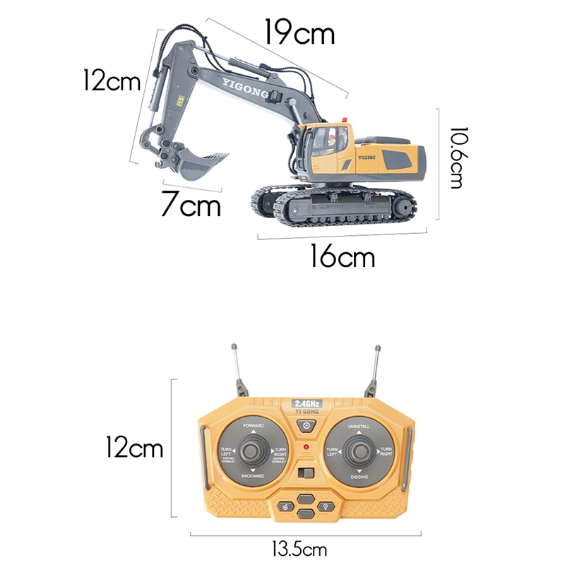 2.4G Wireless RC Excavator Remote Control - remote control car. 