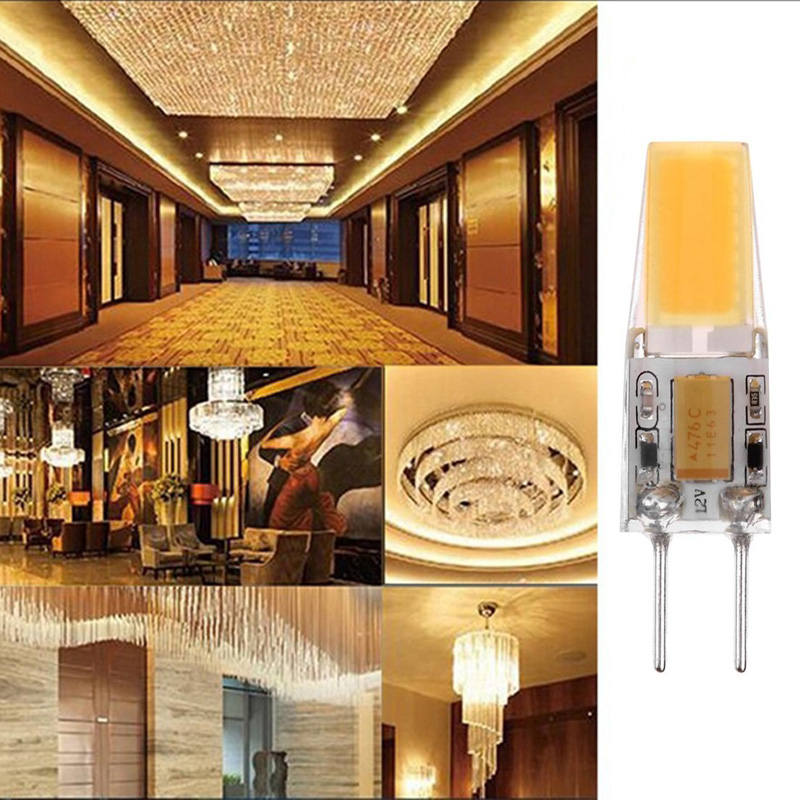 5W Mini GY6.35 LED Silicone Crystal Light Bulbs AC/DC 12V 1508 No Flicker Cold Warm White Replace Halogen 50W Chandelier Lamps. 
