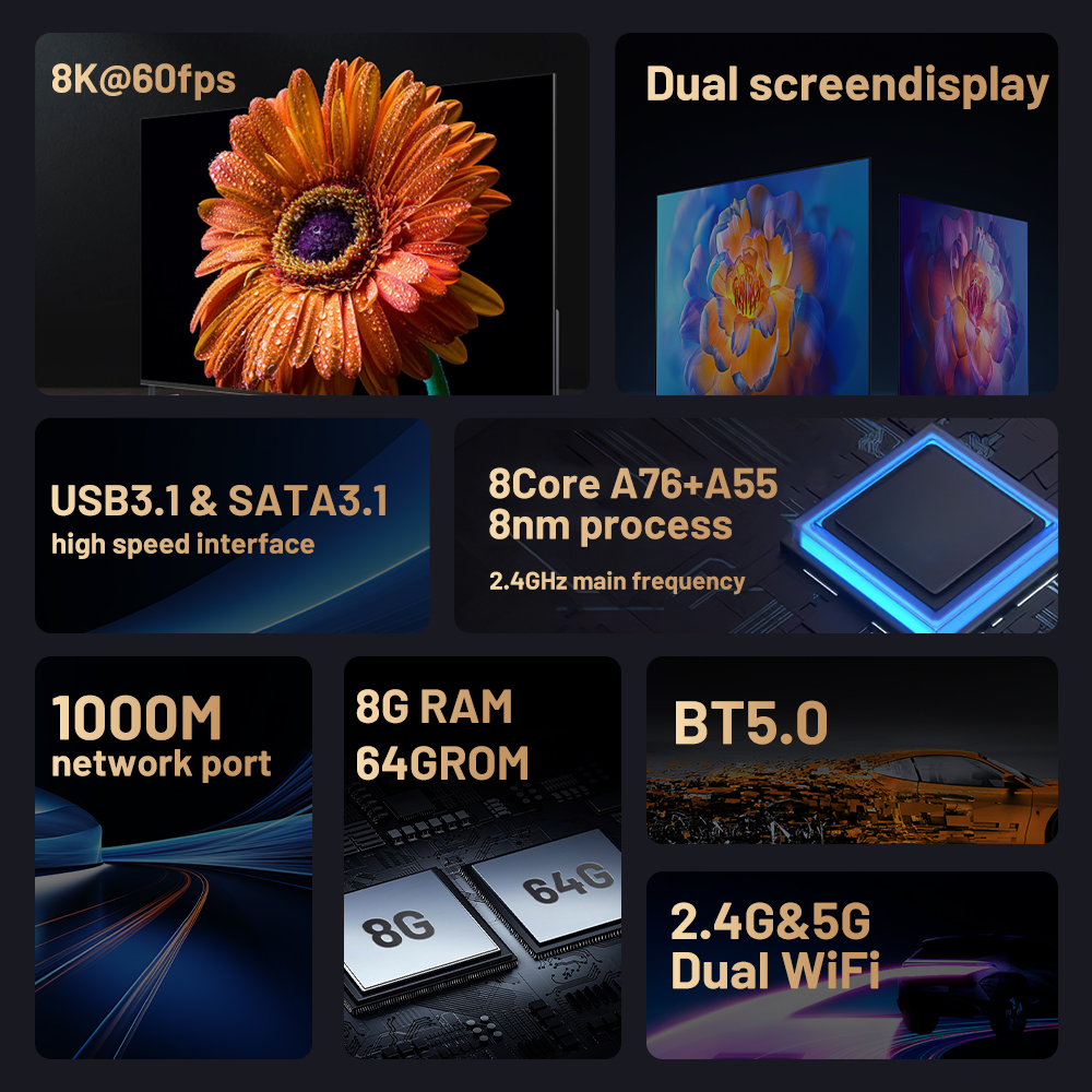 Super Console X5 Pro Video Game Console with built-in 10000+ games , 40+ emulators for PS2/PS1/DC/ARCADE Android12 Smart TV Box. 