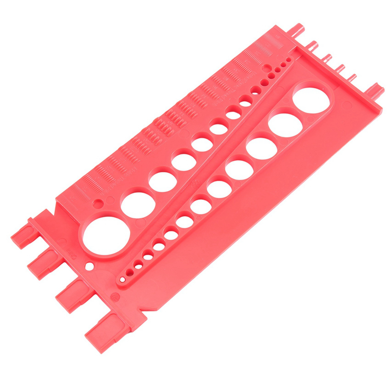Plastic Nut Nuts and Bolts Bolt & Screw Measuring Gauge Size & Thread Pitch, Red. 