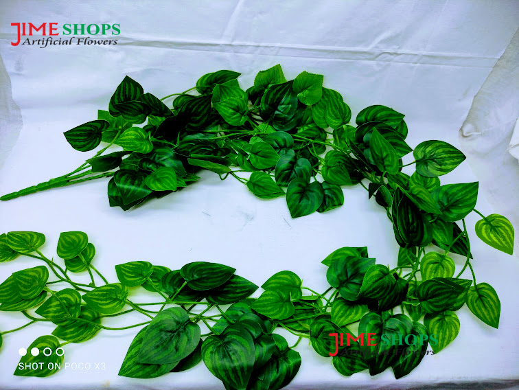 Artificial Climbing Plant, Creeping Plant, Vine Leaves 9 Lota Set For Decoration By Jime Shops - Home Decoration Item. 