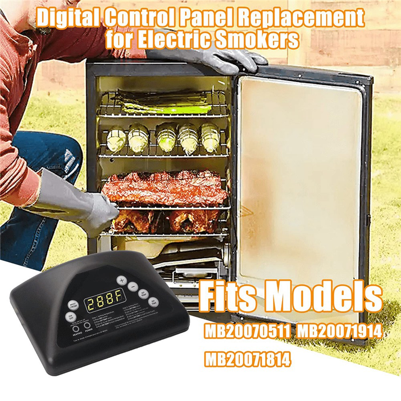 1 PCS 9907100008 Digital Control Panel Smoker Grill Replacement Accessories Compatible with Masterbuilt 20070511 20071914 20071814 Top Controller. 