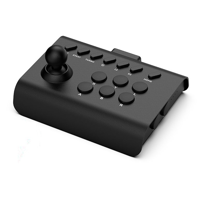 Wireless Joystick Controller Arcade Fighting Game Fight Stick Gaming Joystick Parts Accessories for ///Switch/PC/Android Black