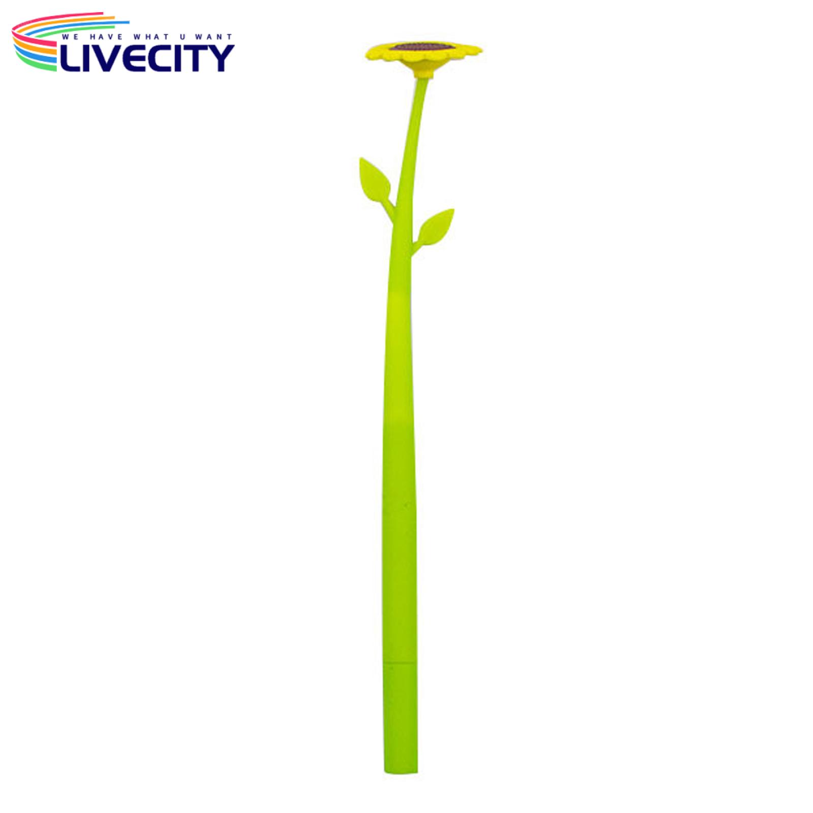 Non-slip Writing Pen Sunflower Design Gel Pen 0.5mm Fine Point Smooth Writing Lightweight Non-slip Grip Stylish Ink Pen for Comfortable Writing Experience Ideal for Quick-drying Ergonomic Pen