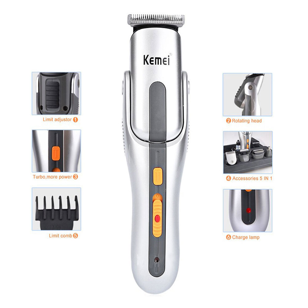 Kemei KM 680A Rechargeable 8 in 1 Trimmer for Men-7.jpg