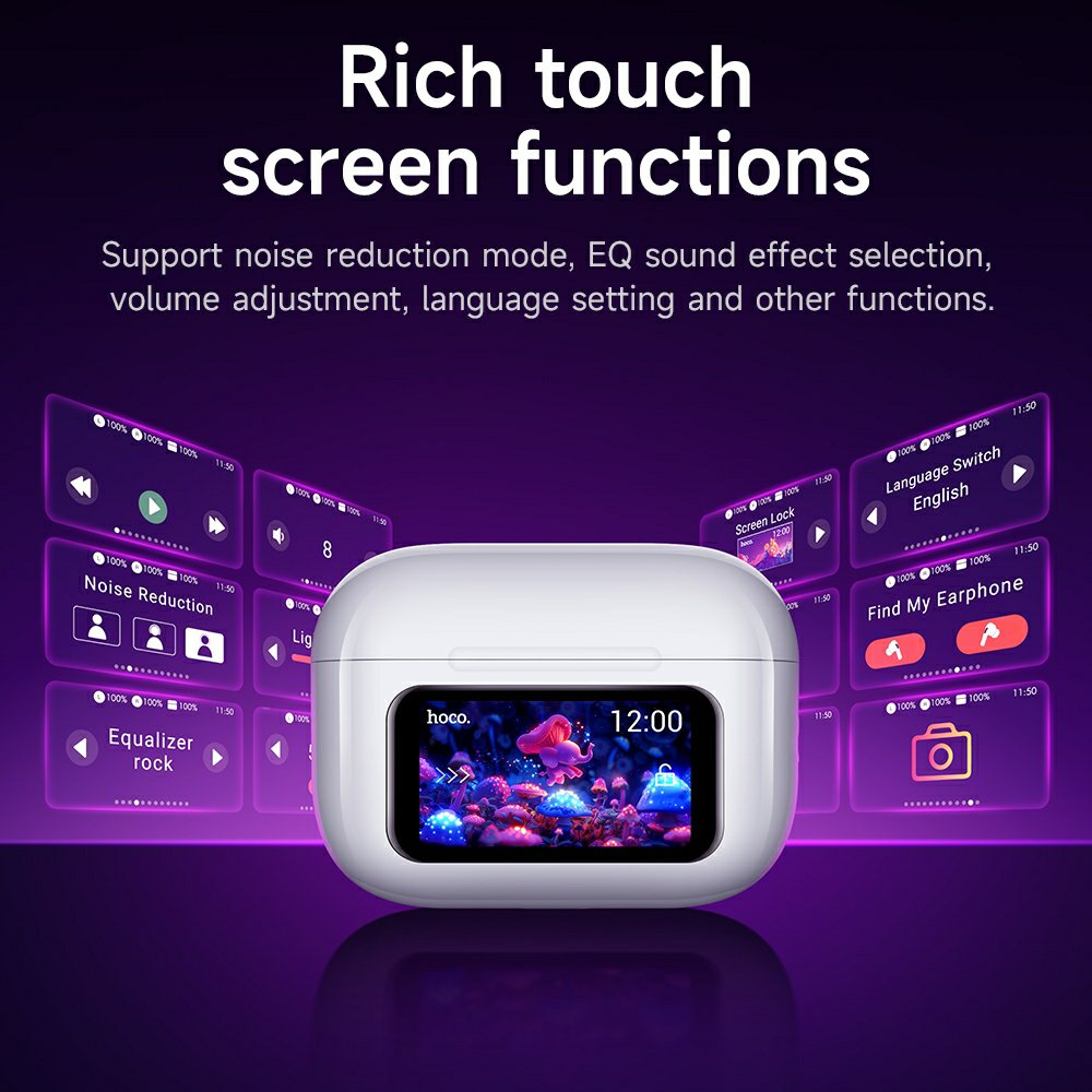 Hoco EW72 TWS Earbuds HD Display ANC. 