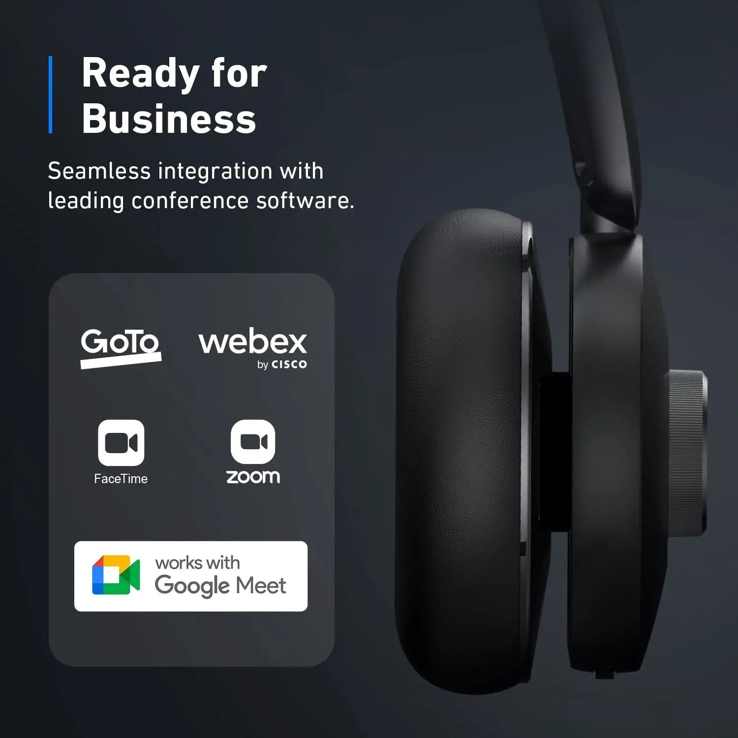 Anker PowerConf H700 Upgraded Version Bluetooth Headset with Mic and Charging Stand Digital Active Noise Cancelling. 
