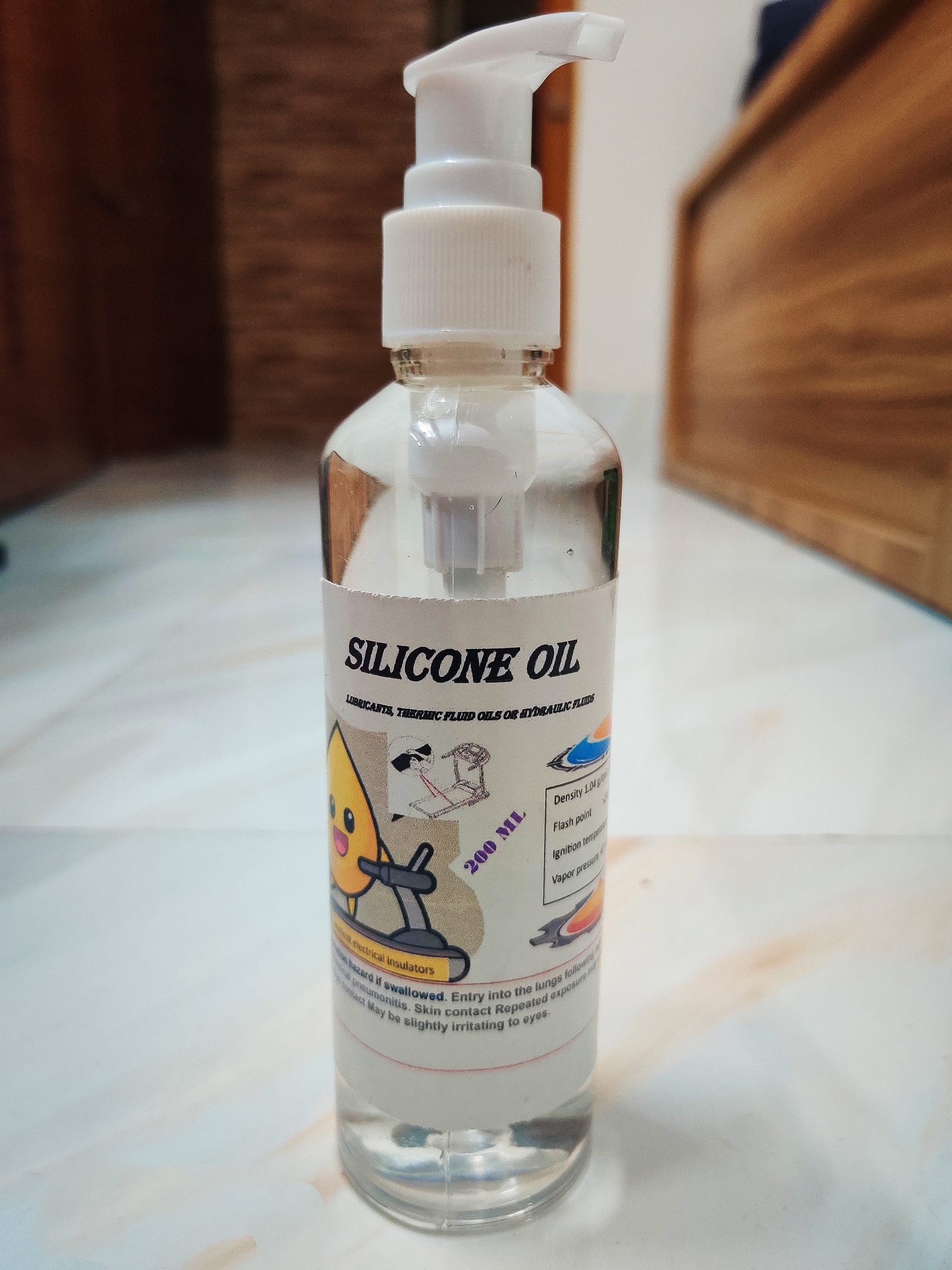 Silicone Oil / Treadmill oil /Lubricant  200ml. 