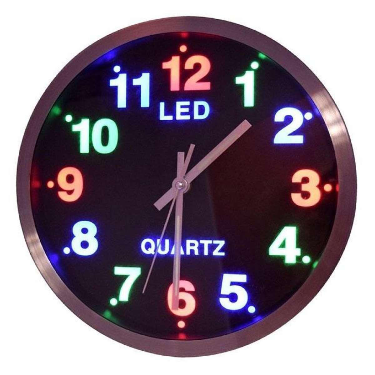Led Wall Clock Multicolor