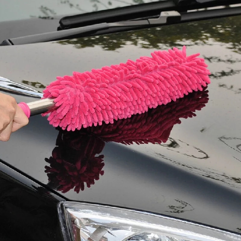 Microfiber Duster Anti Static Feather Duster Flexible Chenille Cleaning Brush Dust Double-sided Tools Dedusting High Density. 
