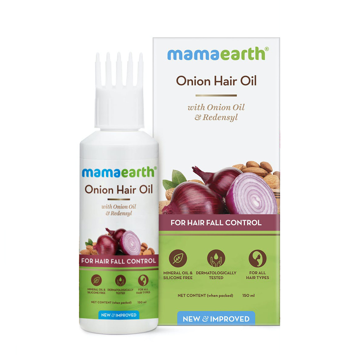 Mamaearth Onion Oil For Hair Regrowth & Hair Fall Control Hair Oil (150 Ml)