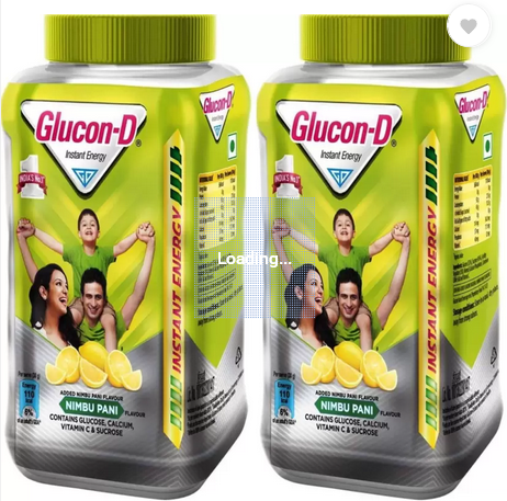 GLUCON-D Instant Energy Health Drink Nimbu Pani - 400gm Jar (Pack of 2) Energy Drink  (2x400 g, Nimbu-Pani Flavored)