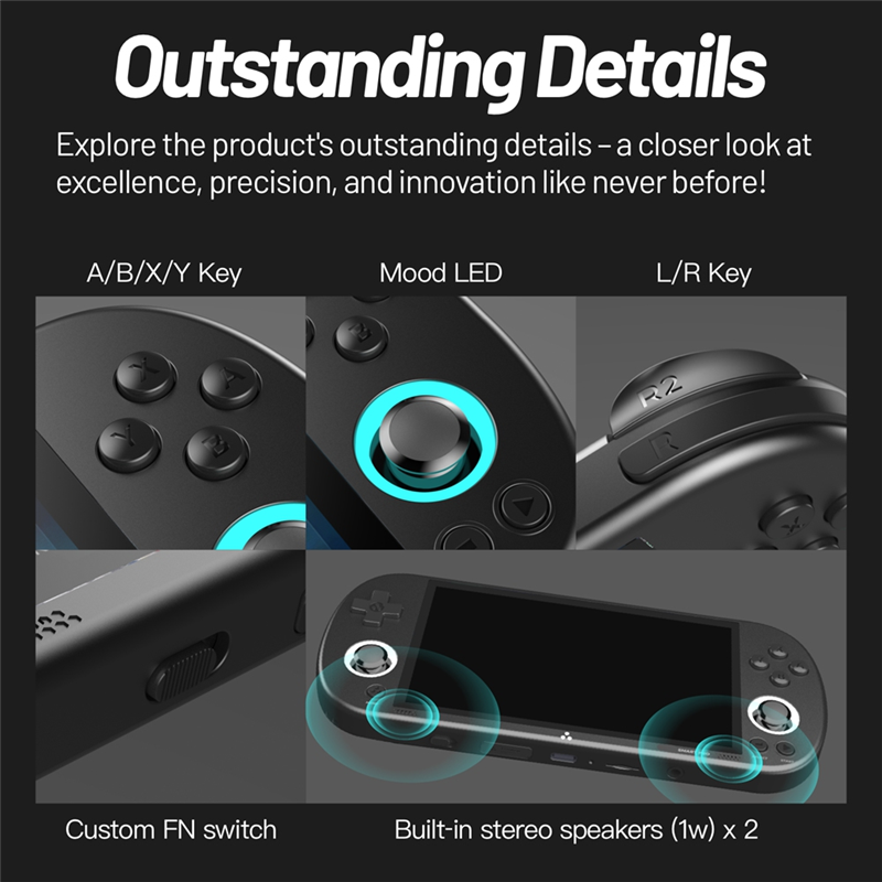 For Trimui Smart Pro Game Console 64GB 9000+ Games Linux Retro Video Game Console Supports Multiple Emulators. 