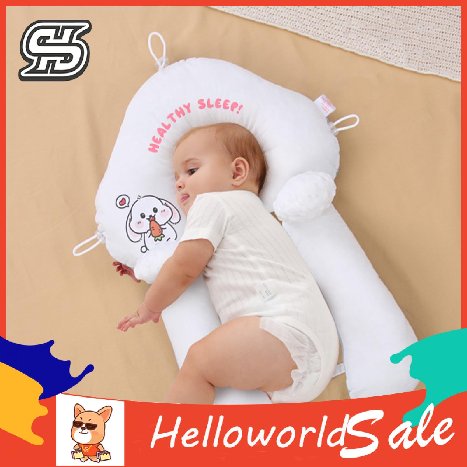 HelloWorld Newborn Pillow Extra Soft Newborn Sleeping Pillow Baby Cushion. 