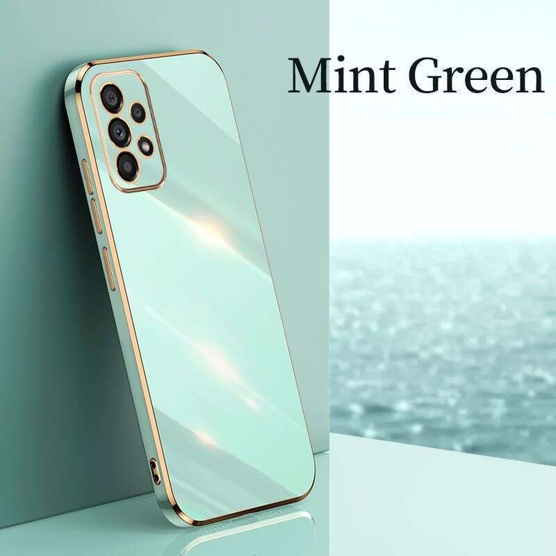 Casing for Samsung Galaxy A750 A7 2018 A91 M80S S8 S9 S10 Plus Case 6D Plating Straight Edge Soft Silicone Shockproof Cover. 