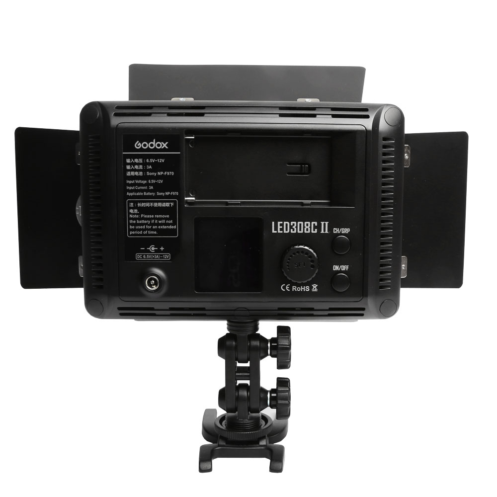 Godox LED308C II LED308 3300K-5600K LED Video Light Lamp for DV Camcorder Camera+NP770 Battery + Charger. 
