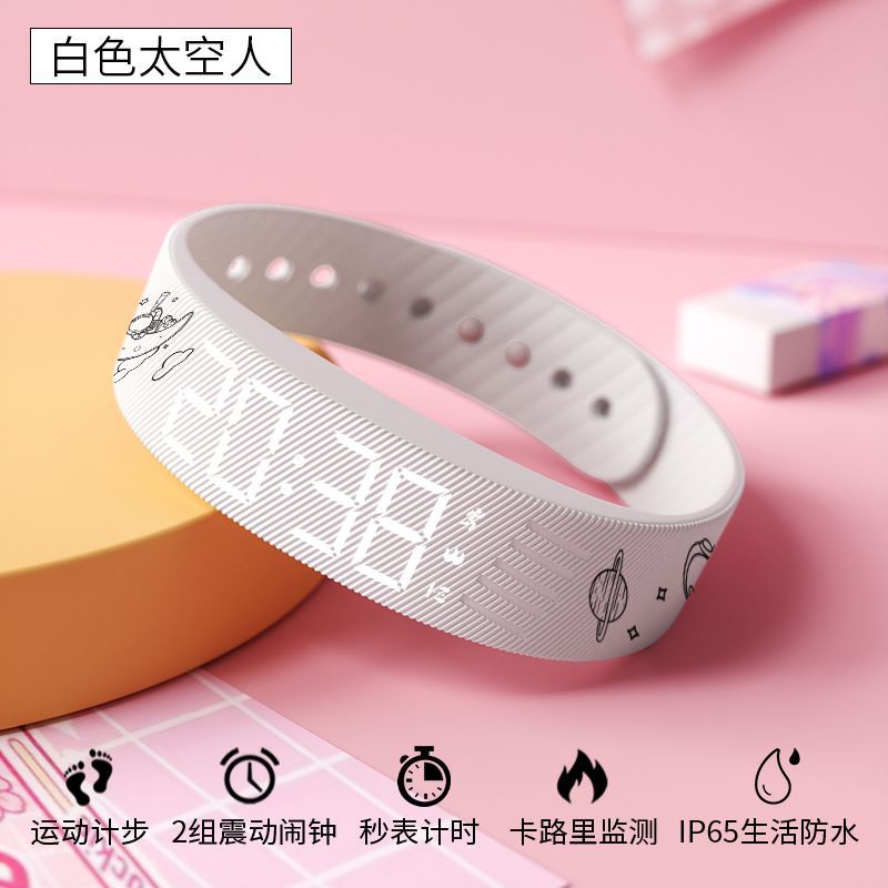 Alarm Clock Watch Student Minimalist Stylish and Versatile Silent Vibration Smart Bracelet Children Electronic Sports Watch Men. 