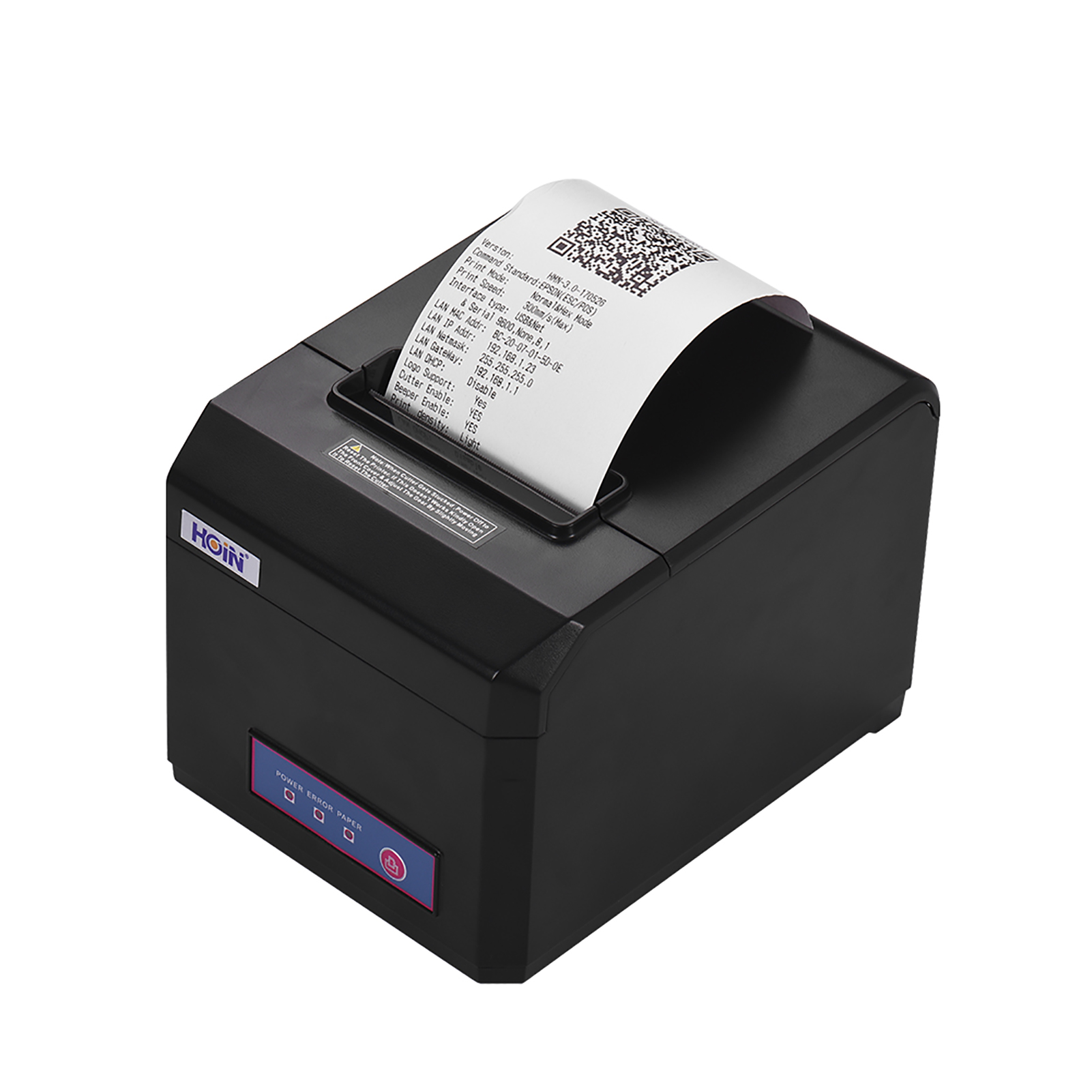 HXSJ HOIN 80mm Thermal Receipt Printer Support 58mm/80mm Paper Width with Auto Cutter USB Serial Ethernet Interface Compatible with ESC/POS Print Commands for Supermarket Store Home Business