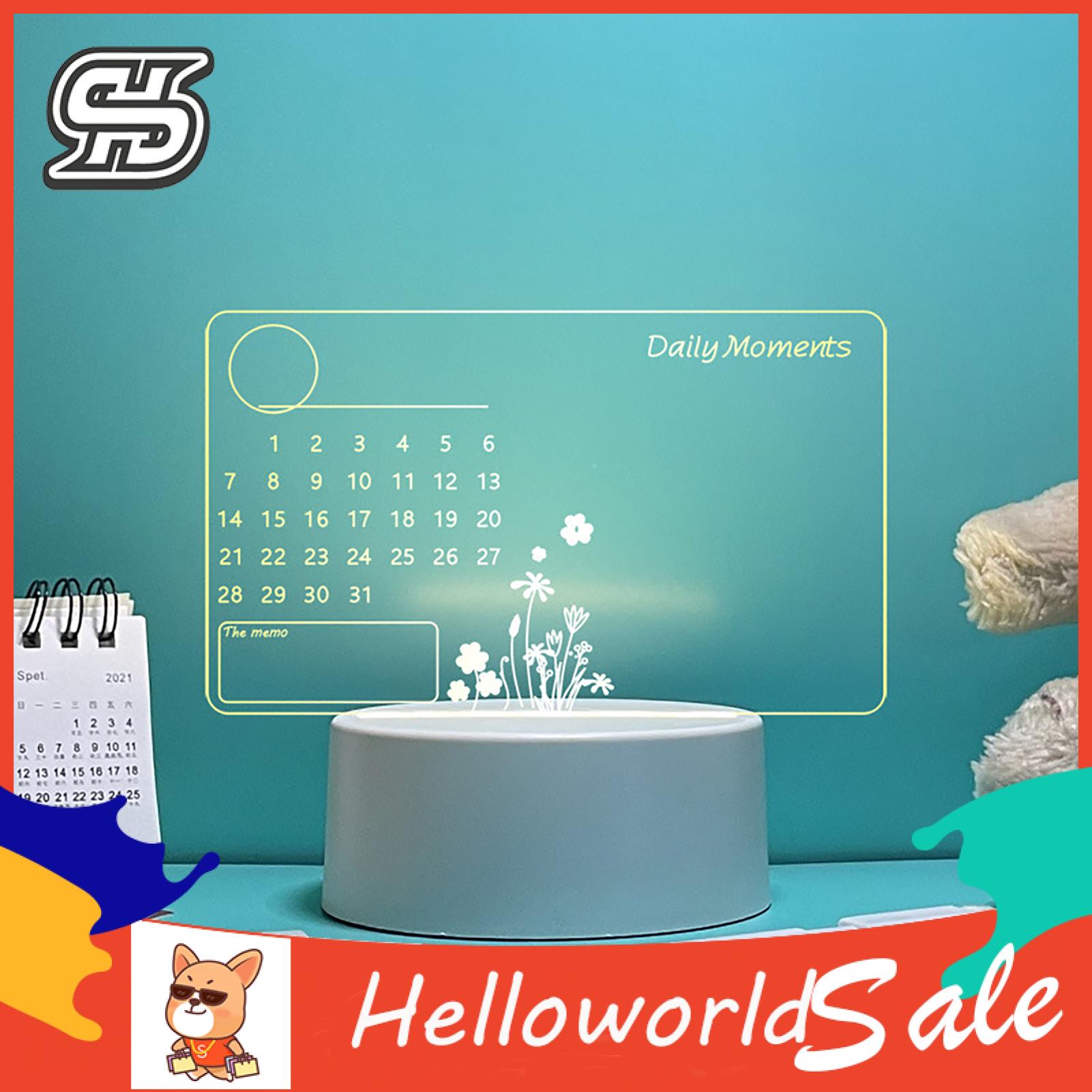HelloWorld Notepad Board Erasable Transparent To-Do List Writing Board. 
