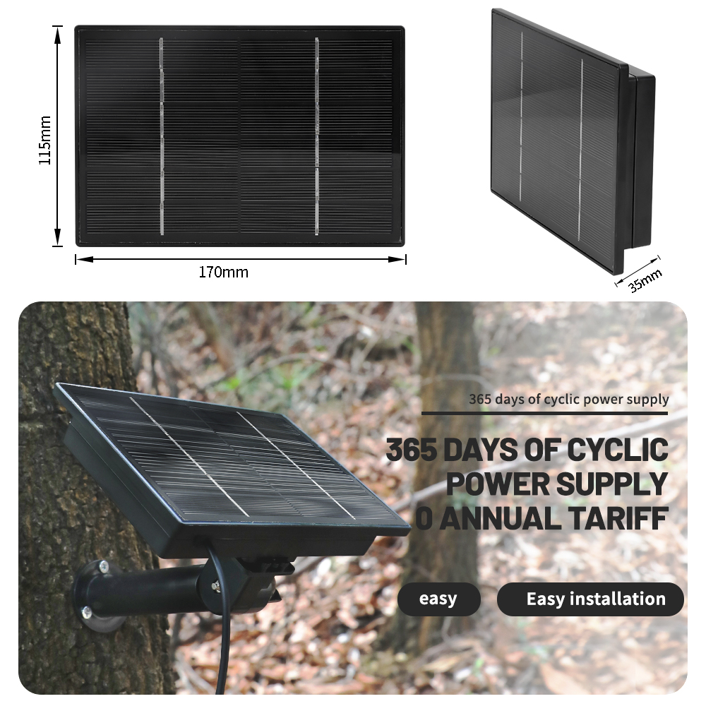 D4R 4W Solar Power Panel 18000mAh Powerbank Solar Fast Charging IP66 Waterproof 5V 6V Output Micro USB/Type C DC For Wild Camera. 