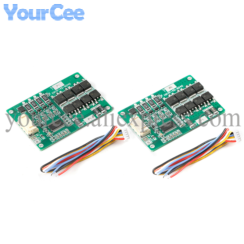 2pcs 4S 3.2V 3.7V 18A Lithium Iron Phosphate Battery Protection Board PCB Module 12.8V 14.8V 16.8V with Balanced 4S 6040