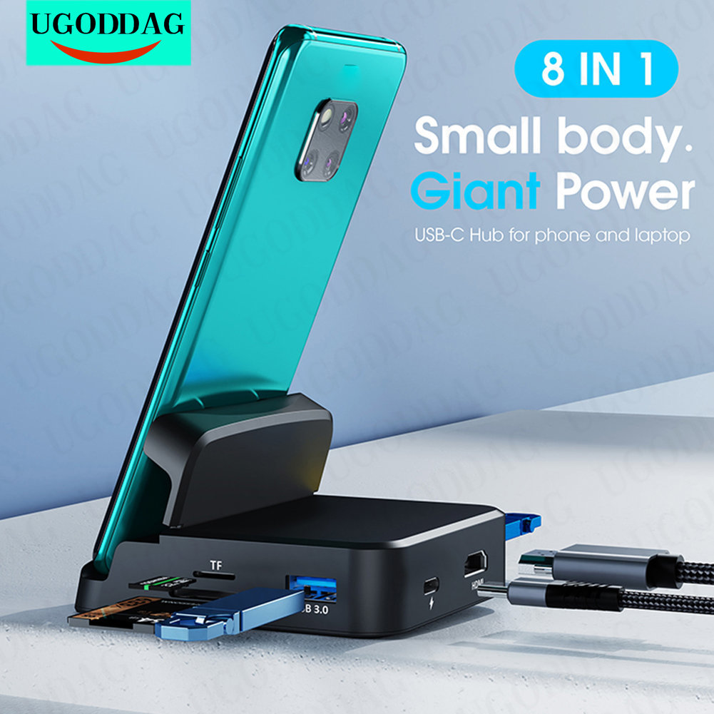 Portabl Type C HUB Docking Station For Samsung S20 S10 Dex Pad Station USB C To HDMI-compatible Dock Power Adapter For Huawei